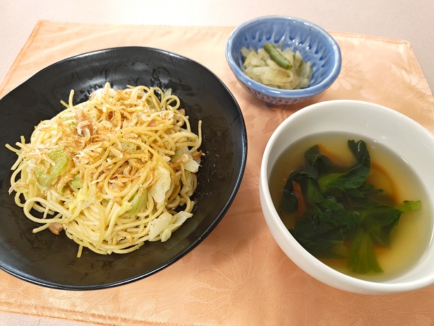 キャベツと小海老のスパ...